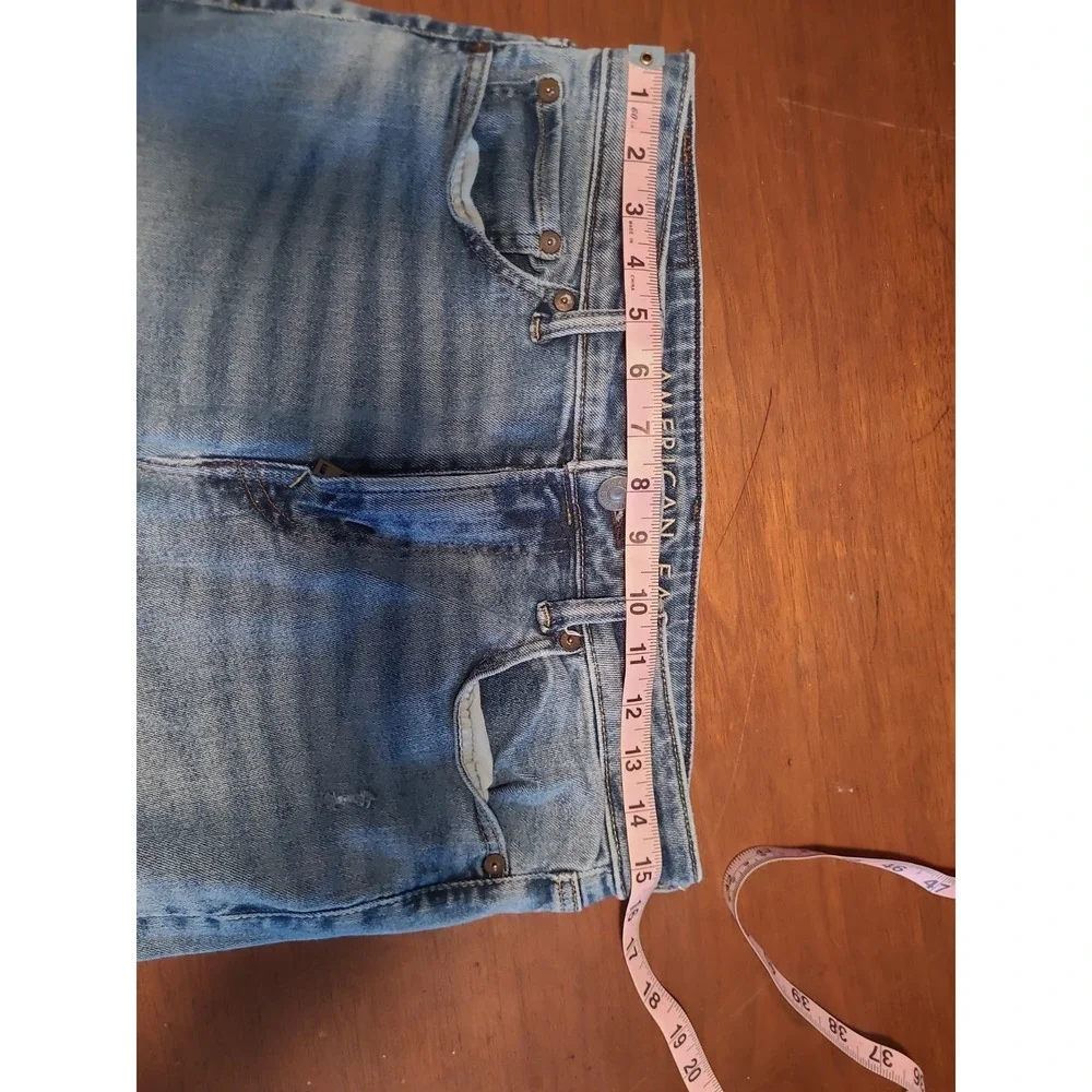 American Eagle Mens Airflex+ 30x30 Blue Original Straight Jeans